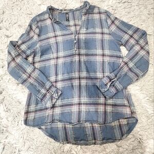 Plaid Shirt Blouse NWOT